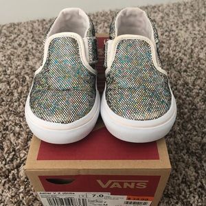 Toddler Glitter Vans Sz 7